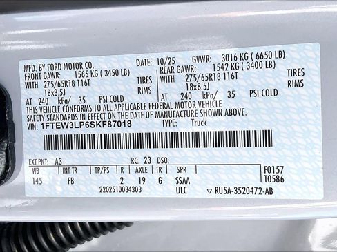 New 2025 Ford F150 XLT w/ Equipment Group 301A Standard image 20