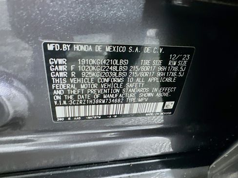 Used 2024 Honda HR-V LX image 12