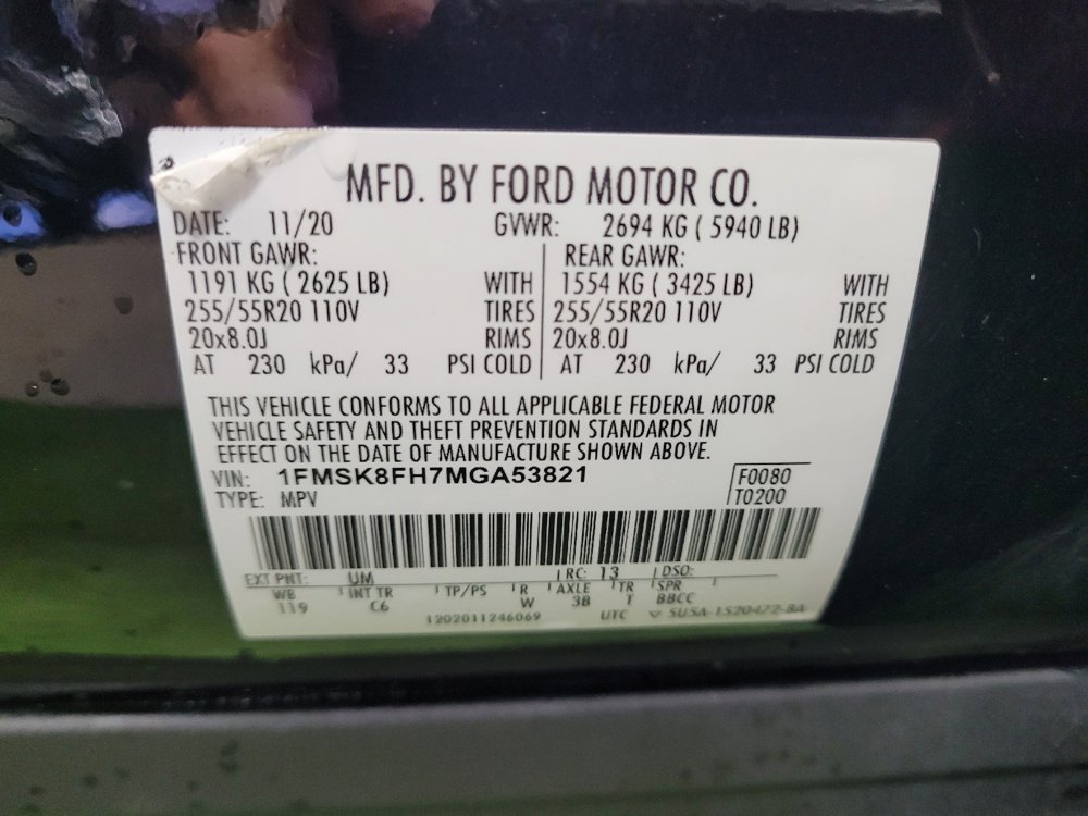Used 2021 Ford Explorer Limited w/ Equipment Group 301A AWD/4WD image 33