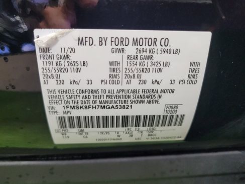 Used 2021 Ford Explorer Limited w/ Equipment Group 301A AWD/4WD image 33