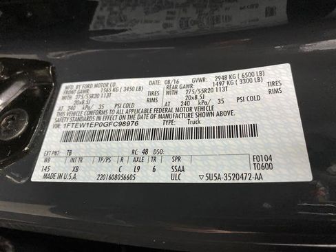 Used 2016 Ford F150 XLT w/ Equipment Group 302A Luxury AWD/4WD image 44