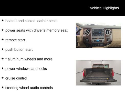 Used 2011 Ford F350 Lariat w/ Lariat Interior Pkg AWD/4WD image 10