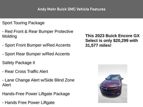 Used 2023 Buick Encore GX Select w/ Sport Touring Package FWD image 8