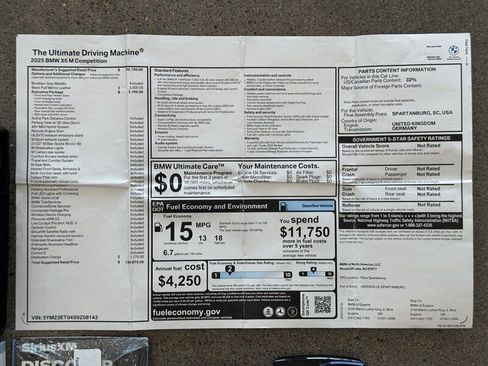 Used 2025 BMW X6 M Competition w/ Executive Package image 39