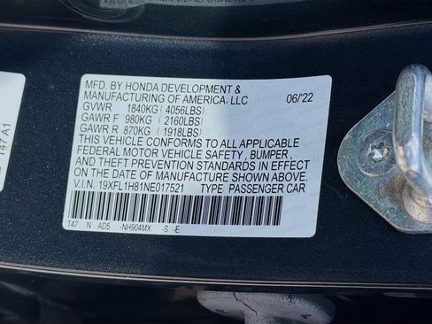 Used 2022 Honda Civic Sport Touring image 37