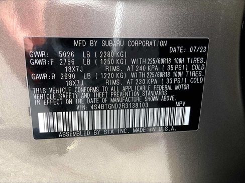Certified 2024 Subaru Outback Limited XT AWD/4WD image 34