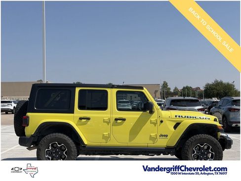 Used 2023 Jeep Wrangler Unlimited Rubicon 4xe w/ Steel Bumper Group AWD/4WD image 3