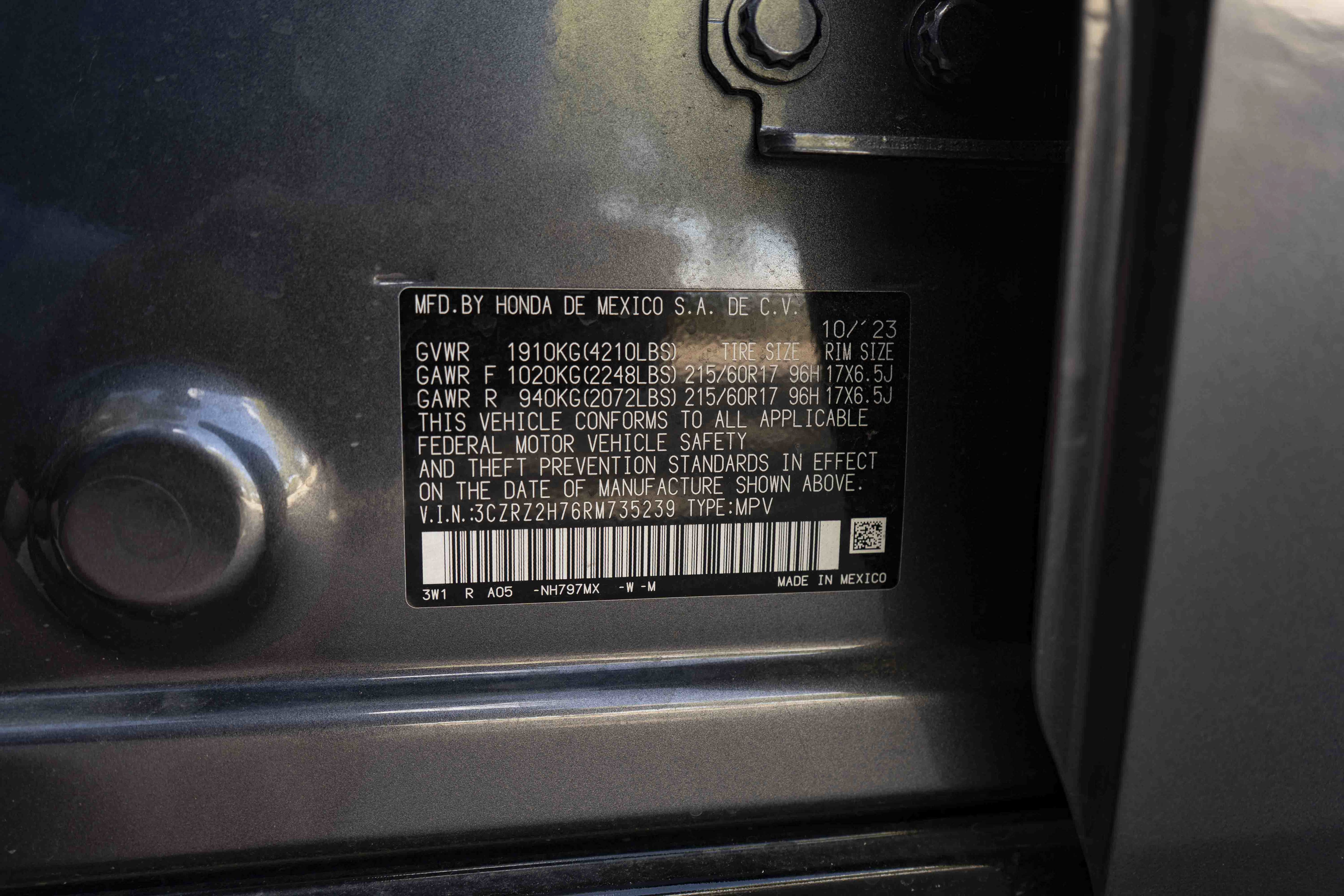 Used 2024 Honda HR-V EX-L image 44