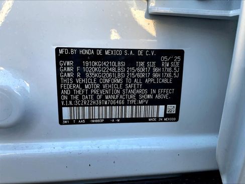 New 2026 Honda HR-V LX image 17