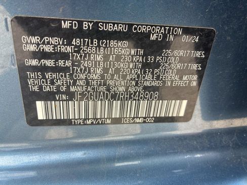 Certified 2024 Subaru Crosstrek 2.0i Premium AWD/4WD image 27