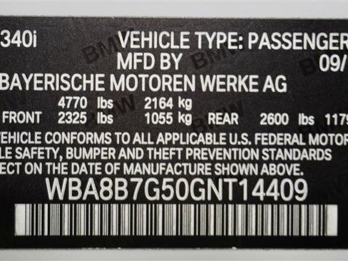 Used 2016 BMW 340i xDrive Sedan image 51