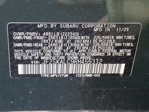 Used 2024 Subaru Forester Limited w/ POP Package 3 AWD/4WD image 29