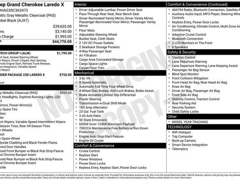 New 2025 Jeep Grand Cherokee Laredo X w/ Luxury Tech Group I AWD/4WD image 47