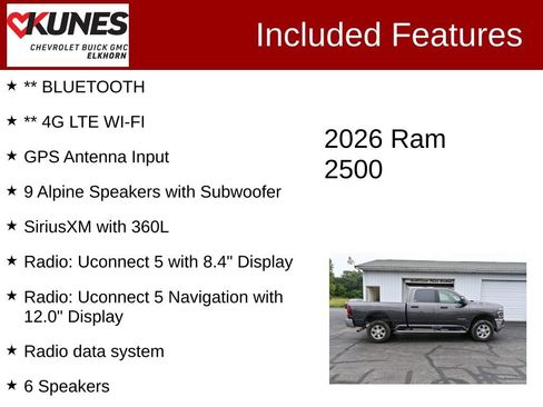 Used 2026 RAM 2500 Big Horn AWD/4WD image 3