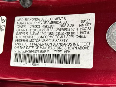 Used 2022 Honda CR-V Touring image 34