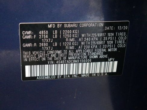 Used 2021 Subaru Outback Premium w/ Popular Package #1 image 25