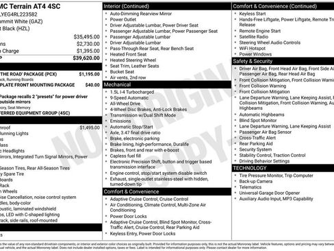 Used 2024 GMC Terrain AT4 w/ LPO, 'HIT The Road' Package AWD/4WD image 39
