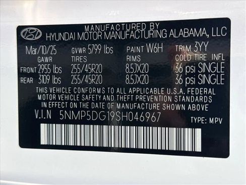 Certified 2025 Hyundai Santa Fe Calligraphy image 19