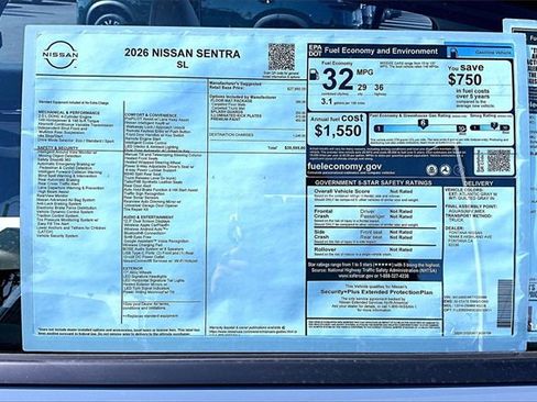 New 2026 Nissan Sentra SL image 14