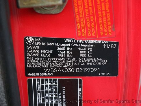 Used 1988 BMW M3 Coupe RWD image 47