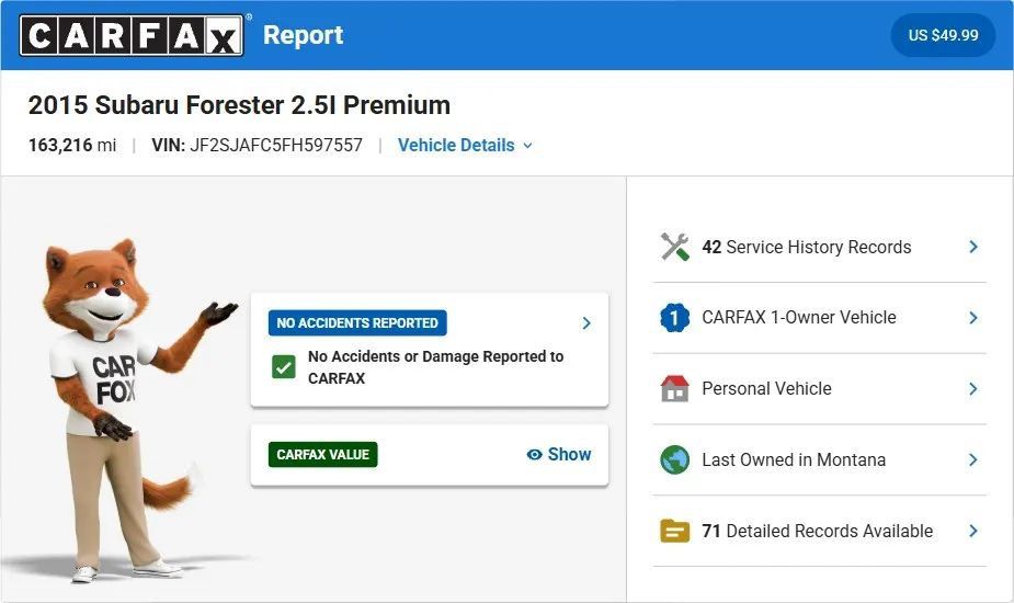 Used 2015 Subaru Forester 2.5i Premium AWD/4WD image 3