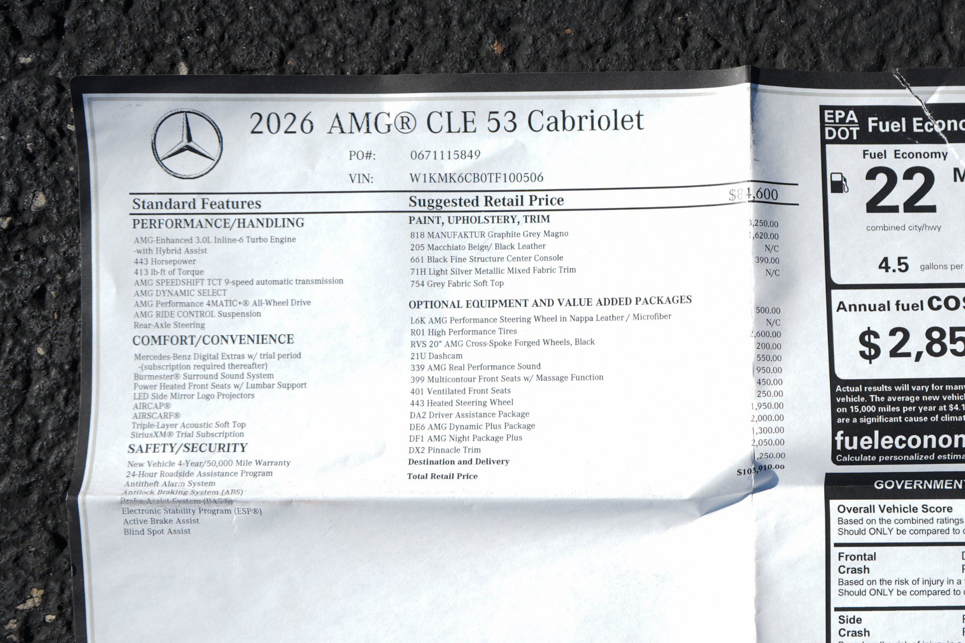 Used 2026 Mercedes-Benz CLE 53 AMG 4MATIC Cabriolet image 27