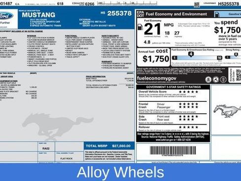 Used 2017 Ford Mustang Coupe RWD image 3