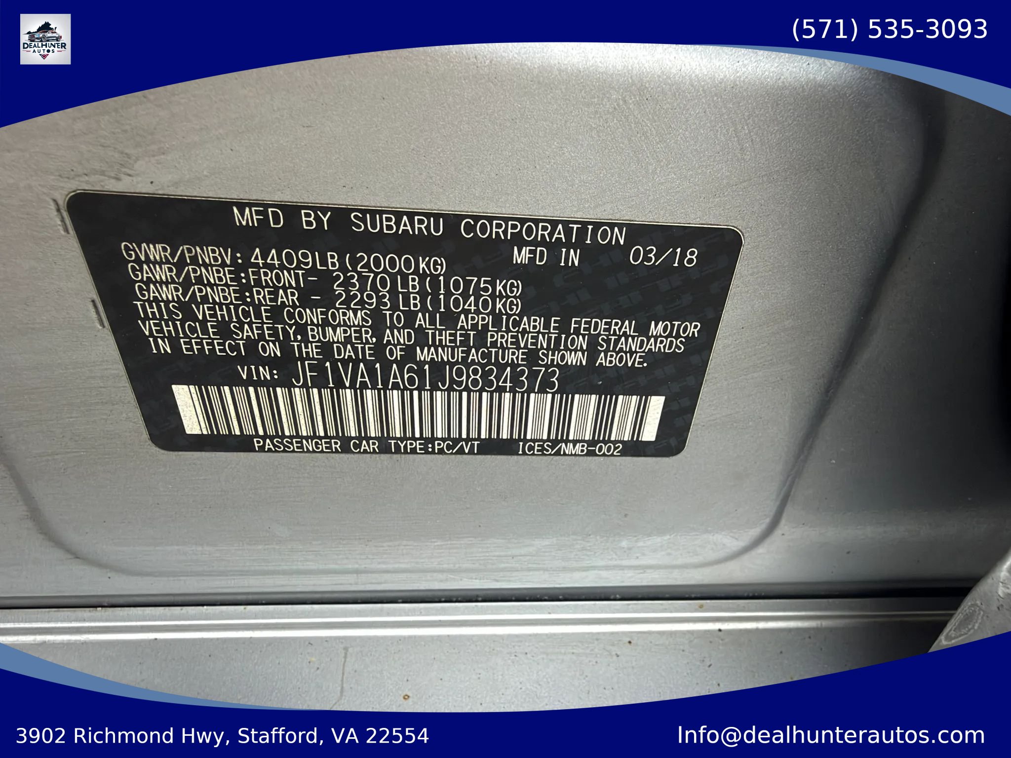 Used 2018 Subaru WRX AWD/4WD image 30