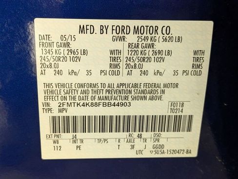 Used 2015 Ford Edge Titanium w/ Equipment Group 301A image 34