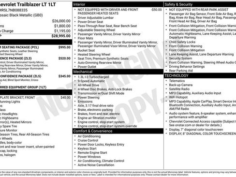 Used 2022 Chevrolet TrailBlazer LT w/ Premium Seating Package AWD/4WD image 4