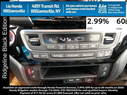 New 2026 Honda Ridgeline Black Edition image 20