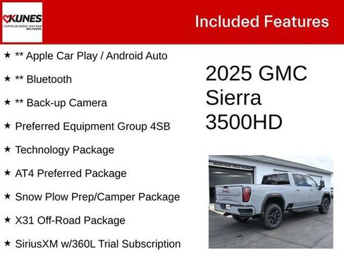Used 2025 GMC Sierra 3500 AT4 w/ Technology Package image 3