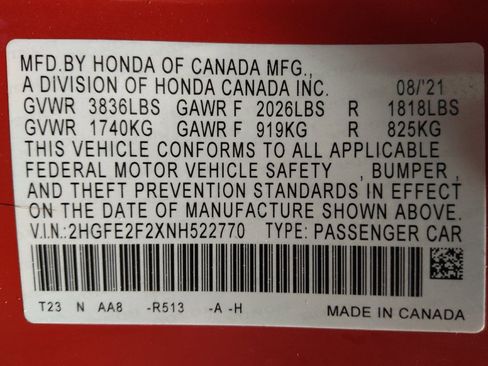 Used 2022 Honda Civic LX image 33