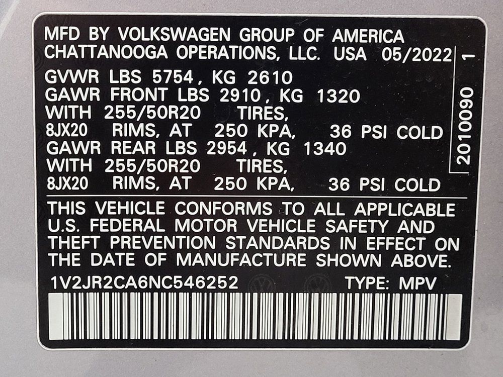 Used 2022 Volkswagen Atlas SE FWD image 33
