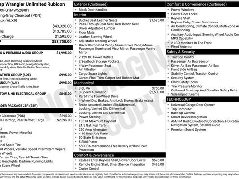 Used 2021 Jeep Wrangler Unlimited Rubicon AWD/4WD image 10