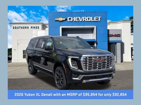 New 2026 GMC Yukon XL Denali w/ Sun & Power Step Package AWD/4WD image 1