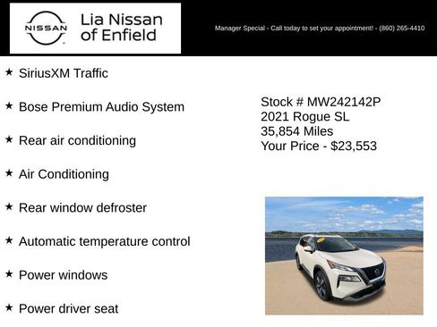 Certified 2021 Nissan Rogue SL w/ Premium Package AWD/4WD image 10