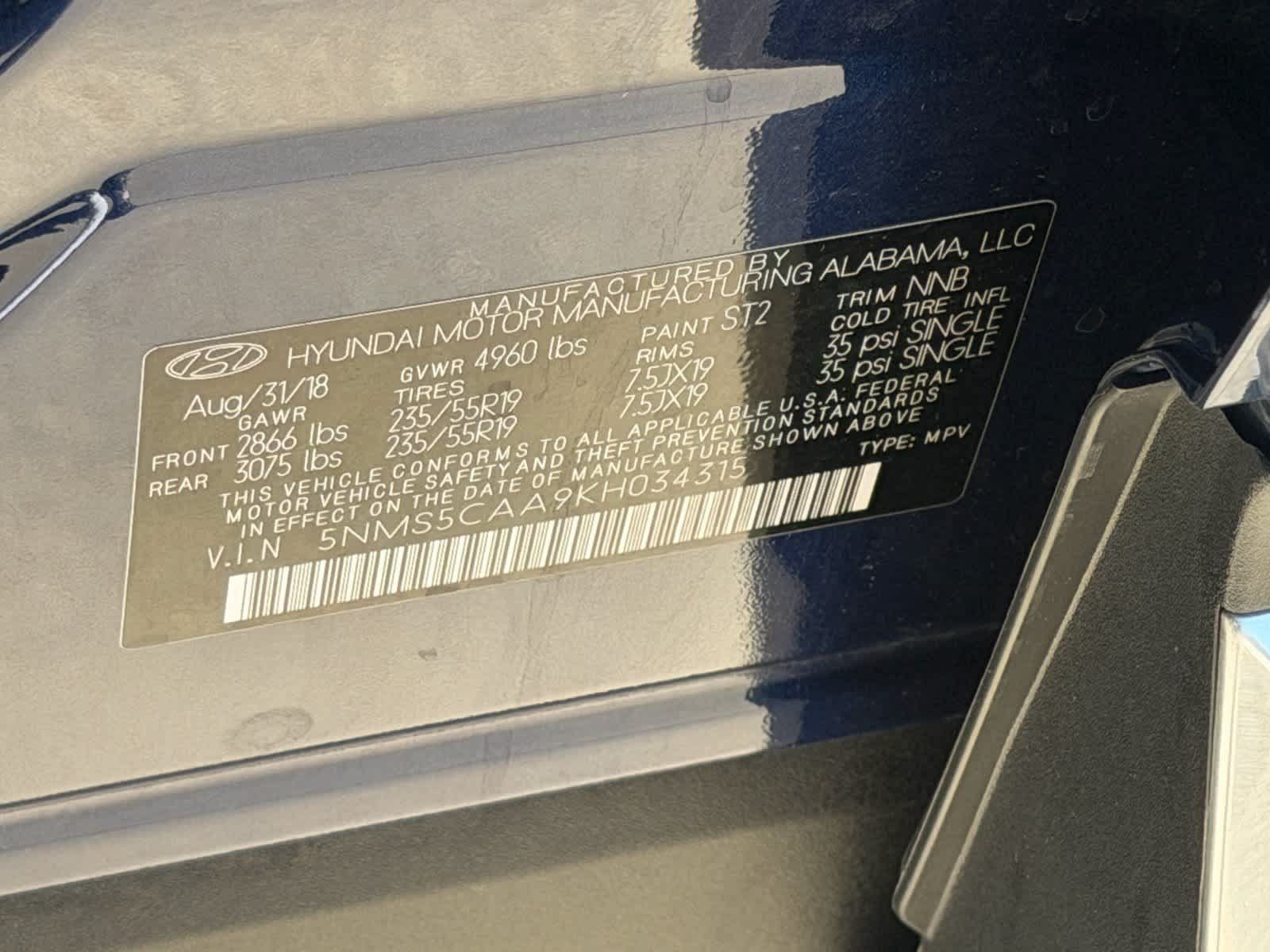 Used 2019 Hyundai Santa Fe AWD image 30