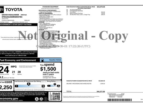 Used 2024 Toyota Grand Highlander XLE image 54