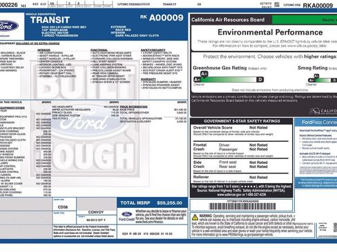 Certified 2024 Ford E-Transit Low Roof RWD image 6