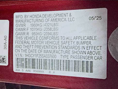 Used 2025 Honda Accord LX image 40
