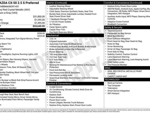 New 2025 MAZDA CX-50 AWD 2.5 S w/ Preferred Package image 10
