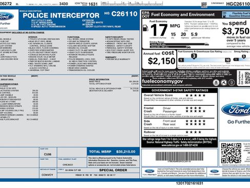 Used 2017 Ford Explorer 4WD Police Interceptor image 13