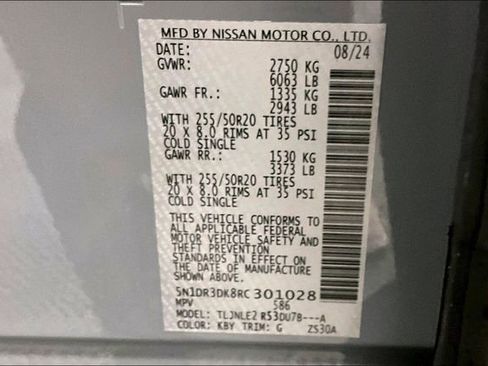Used 2024 Nissan Pathfinder Platinum w/ Lighting Package (N93) AWD/4WD image 42