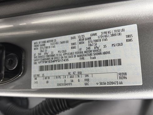 Certified 2023 Ford F150 Tremor w/ Trailer Tow Package image 9