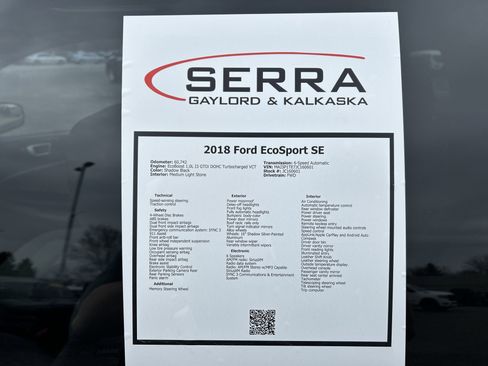 Used 2018 Ford EcoSport SE FWD image 30