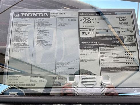 New 2026 Honda HR-V LX image 21
