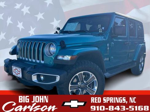 Used 2020 Jeep Wrangler Unlimited Sahara w/ Uconnect 4C Nav & Sound Group image 1