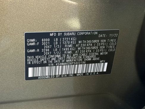 Used 2023 Subaru Ascent Onyx Edition Limited image 31