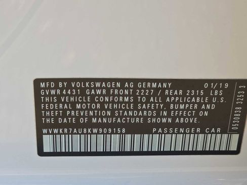 Used 2019 Volkswagen e-Golf SE w/ Driver Assistance Package image 25